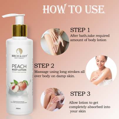 Birch & Lily Peach Body Lotion 2