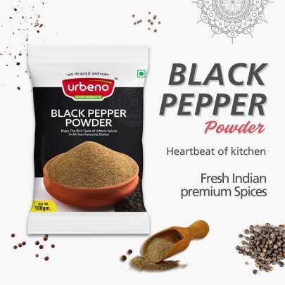 Urbeno Black Pepper Powder (100gm)  Masala