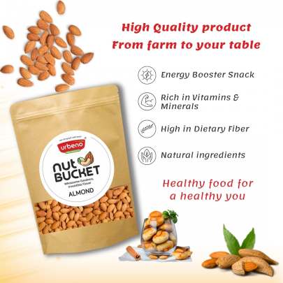 Urbeno Nut Bucket Almond (200gm) Dry Fruits