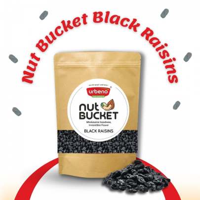 Urbeno Nut Bucket Black Raisins (200gm) Dry Fruits