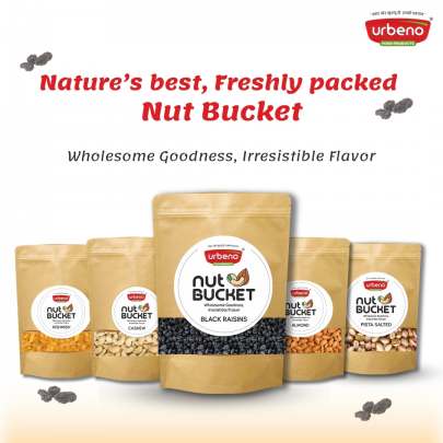 Urbeno Nut Bucket Black Raisins (200gm) Dry Fruits