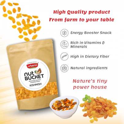 Urbeno Nut Bucket Kishmish (200gm) Dry Fruits