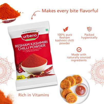 Urbeno Resham Kashmiri Chilli Powder (200gm)  Masala